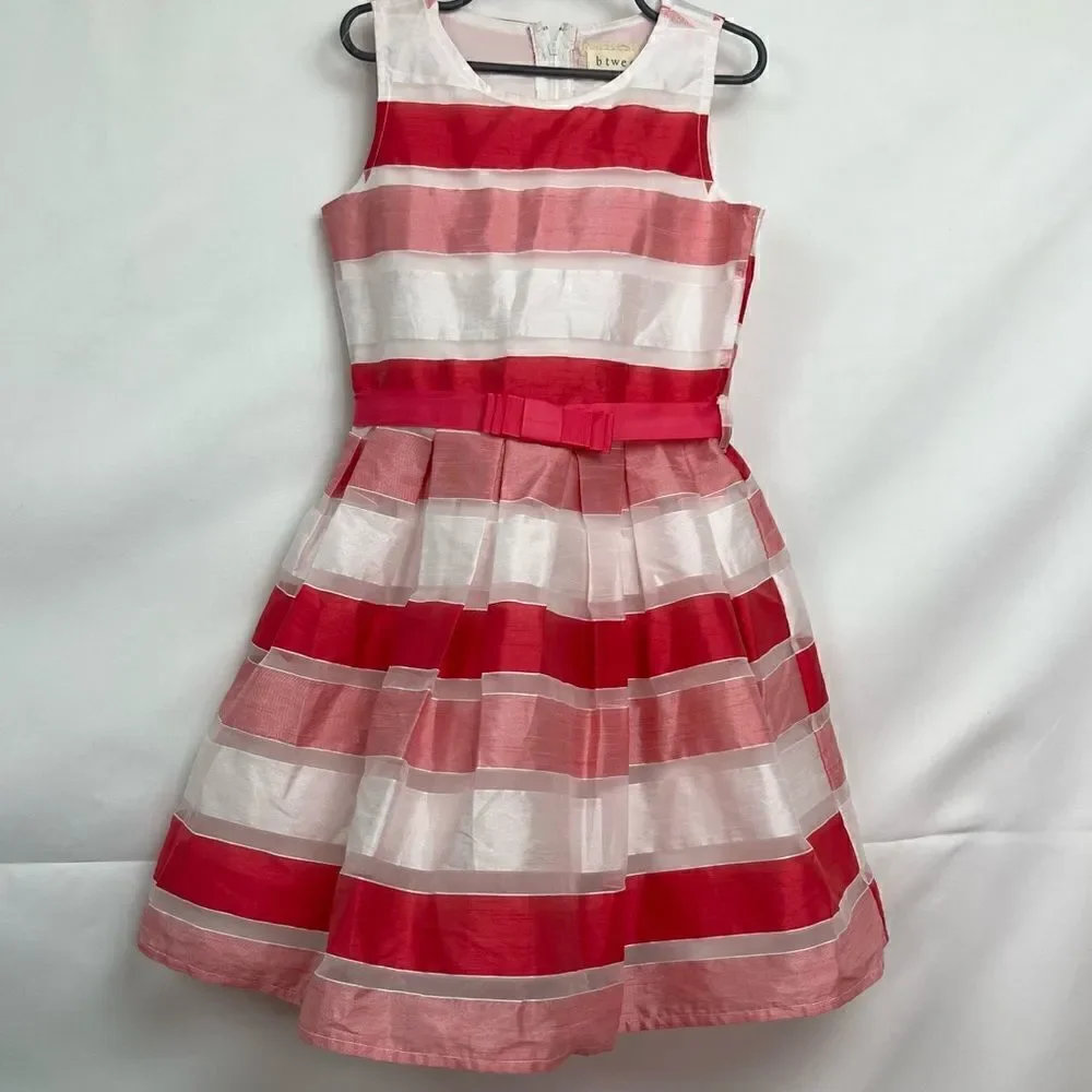 Btween pink and white party dress